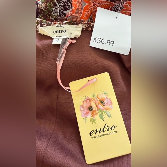 Floral Bohemian Maxi Dress by Entro NWT - Picture 13 of 13